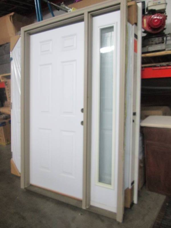 lot 1 image: Waudena Millwork Exterior Door With Window