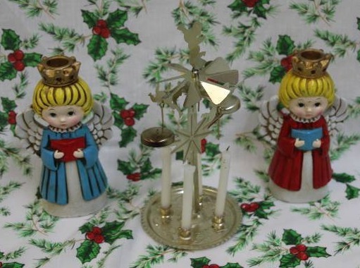 Candle Spinner & 2 Angels