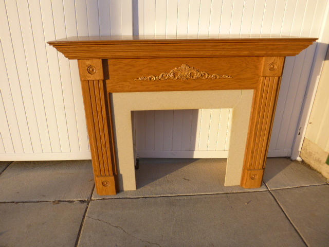 Oak Fireplace Mantle