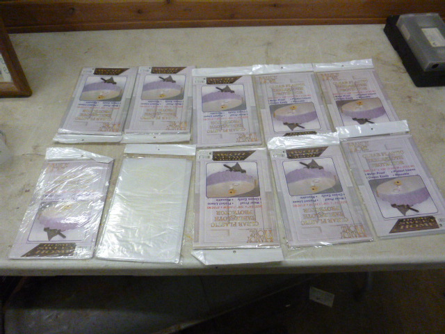 10 Clear Plastic Tablecloth Protector
