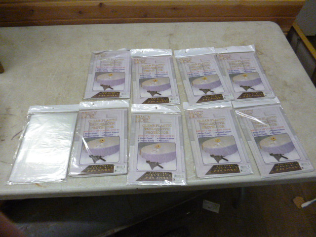 9 Clear Plastic Tablecloth Protector