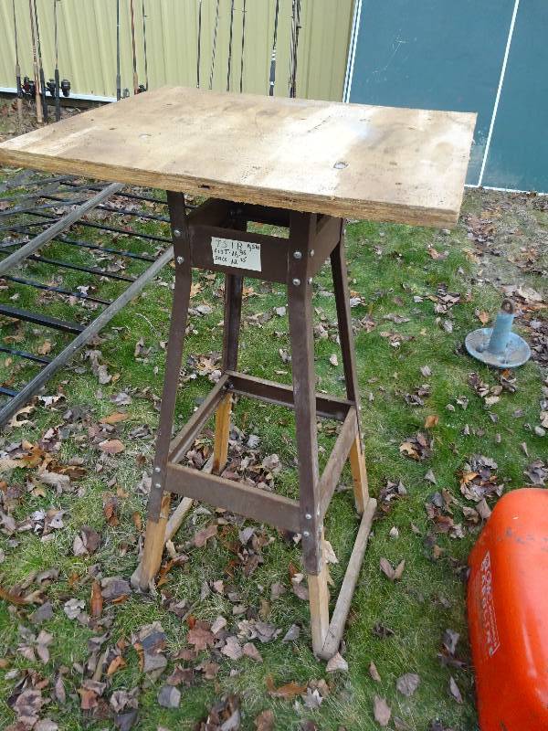 Metal framed table