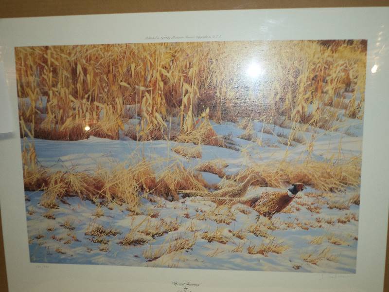 lot 32 image: 1990 Pheasants Forever Up & Running by Ed DuRose Print