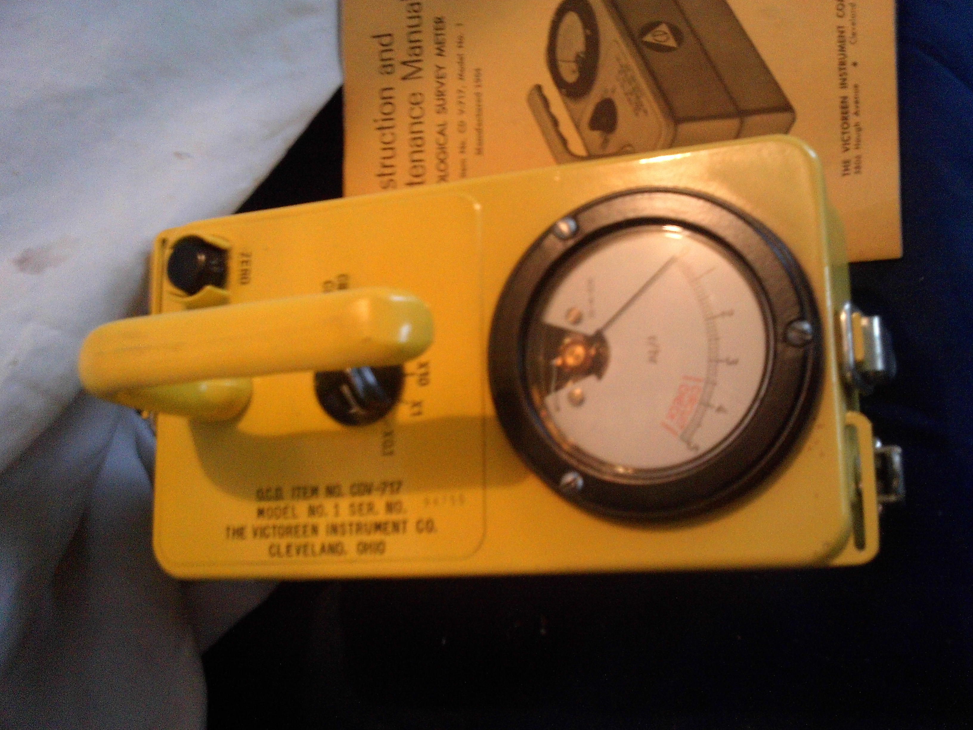 Vintage radiological servey meter