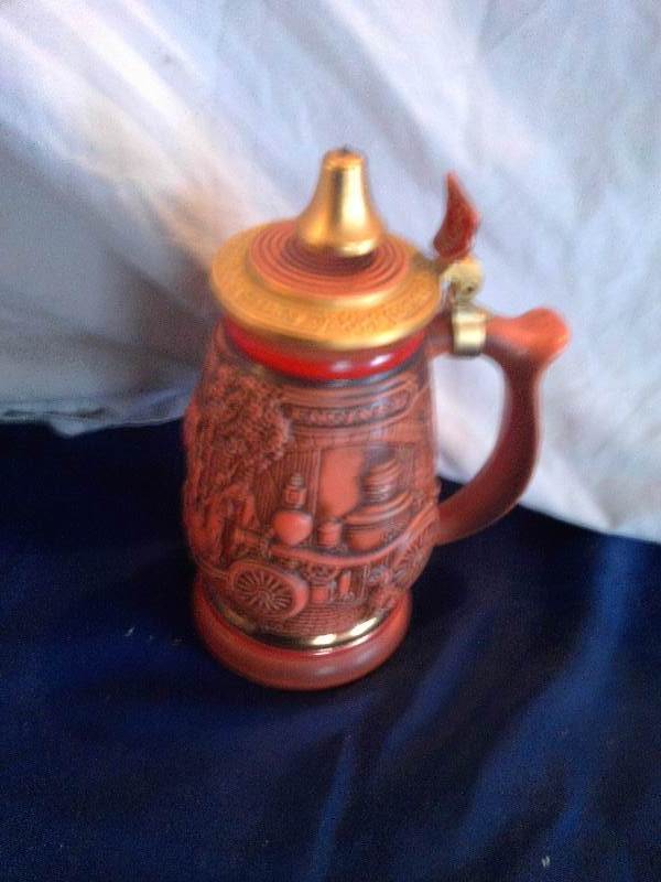 collector fire fighter beer stain