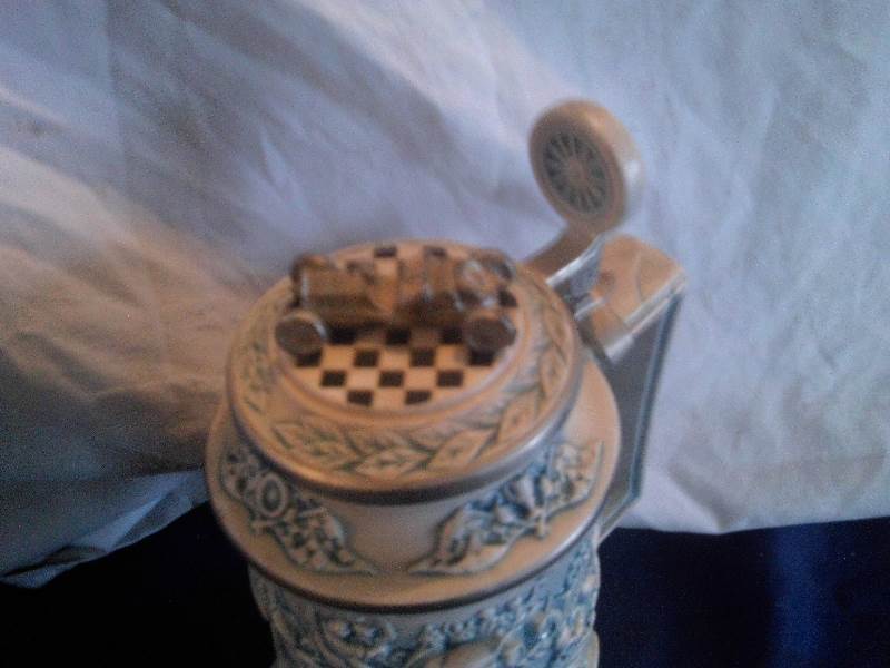 collector race car beer stein