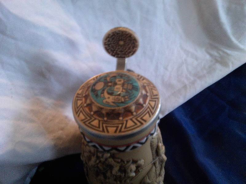 collector indian beer stein