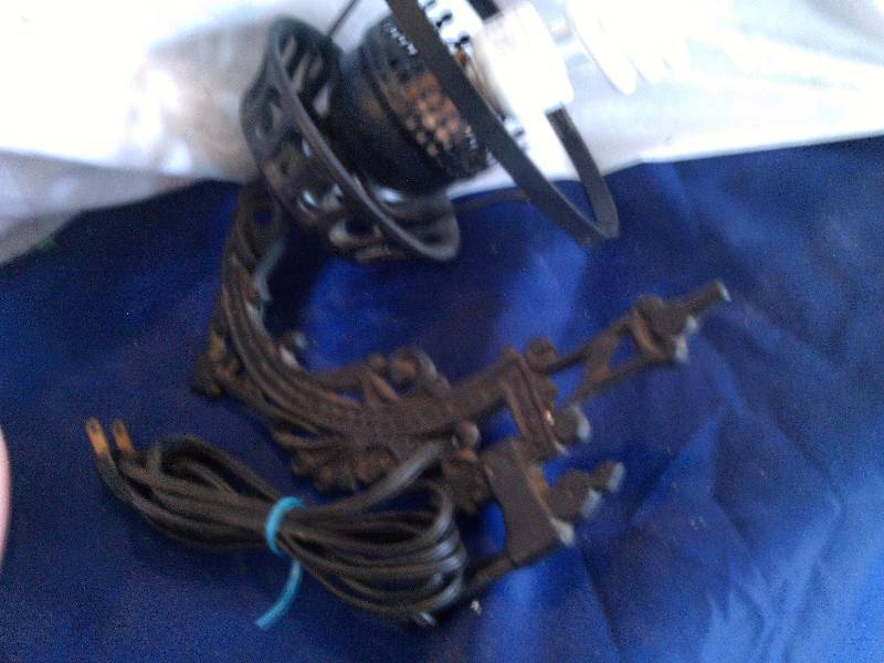 Vintage hanging electric lamp
