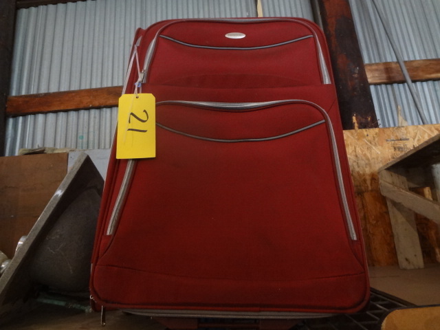 lot 21 image: Red Suitcase, Others