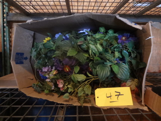lot 47 image: Box of Fake Flowers