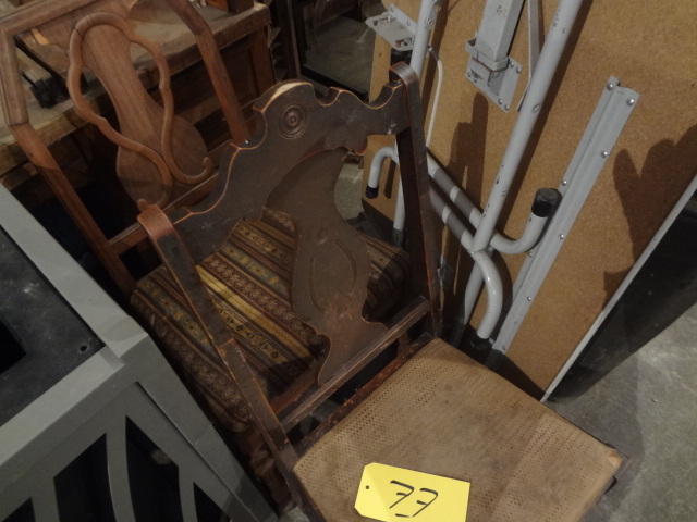 lot 77 image: Pair of Chairs, folding Table
