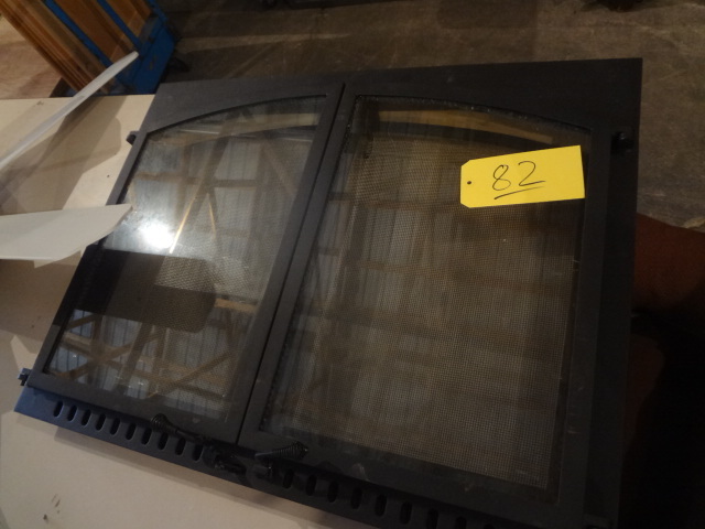 lot 82 image: Cast Iron Fire Place Doors