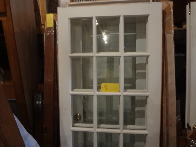 lot 91 image: 4 Piece12ft Divided Glass Garden Door
