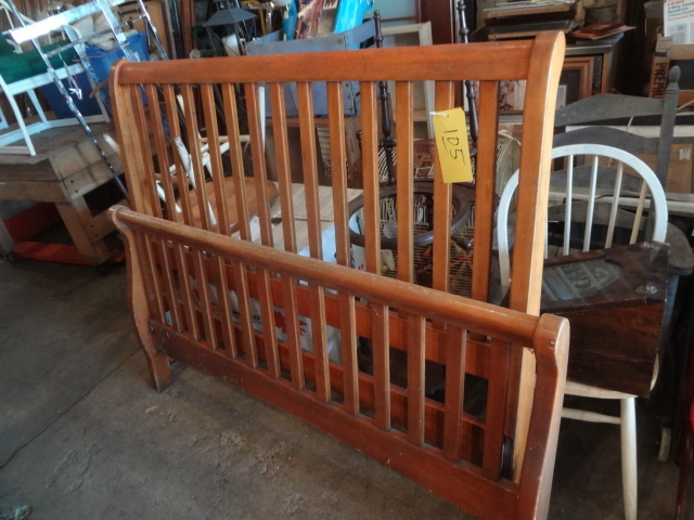 lot 105 image: Mission Style HeadFoot Board