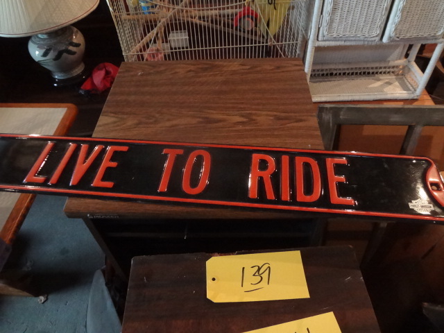 lot 139 image: Harley Sign