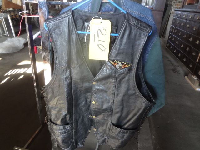 lot 210 image: Leather Cycle Vest