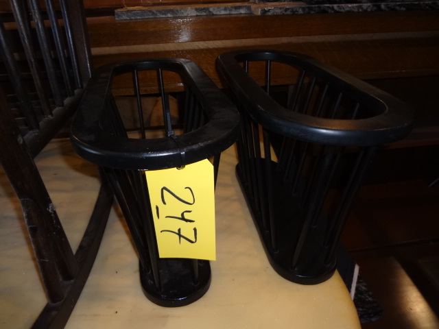 lot 247 image: Pair Magazine Racks