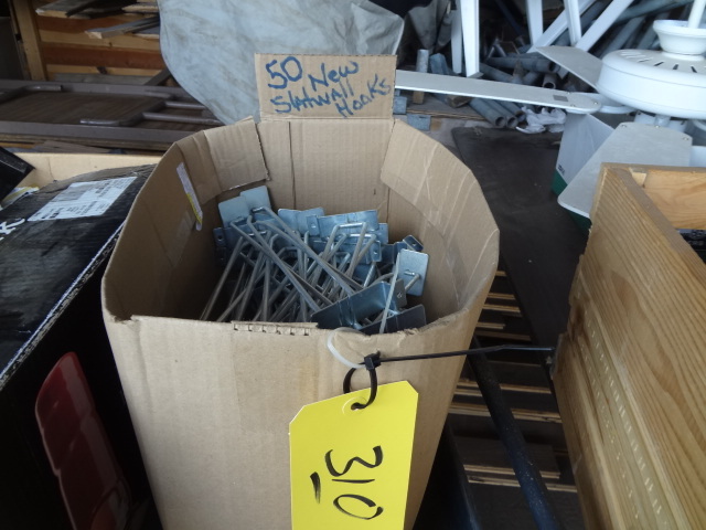 lot 310 image: Slat Wall Hooks