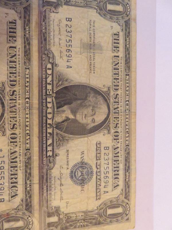 Lot of (5) Silver Certificates