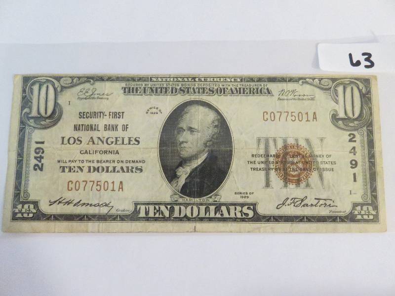 Ten Dollar Bill, Los Angeles, California