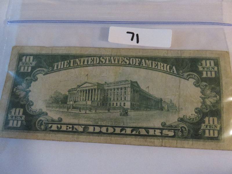 United States Ten Dollar Bill
