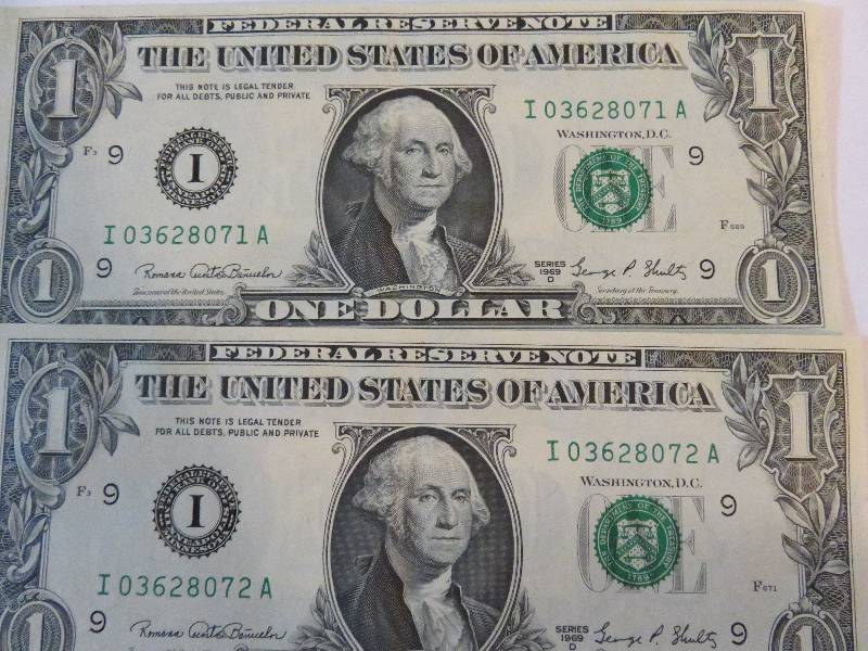 Lot of (4) One Dollar Bills