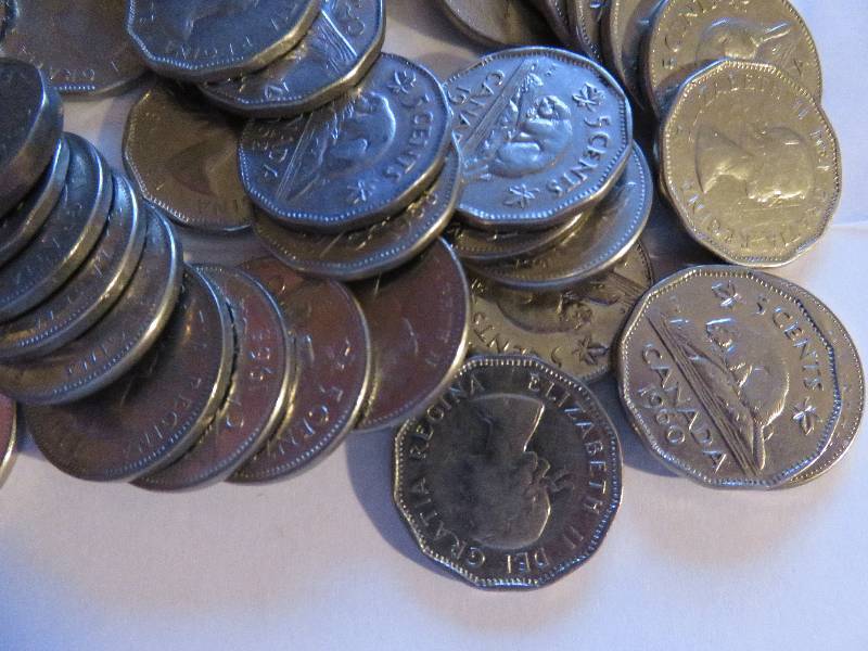 Lot of (50 ) Canadian Nickels