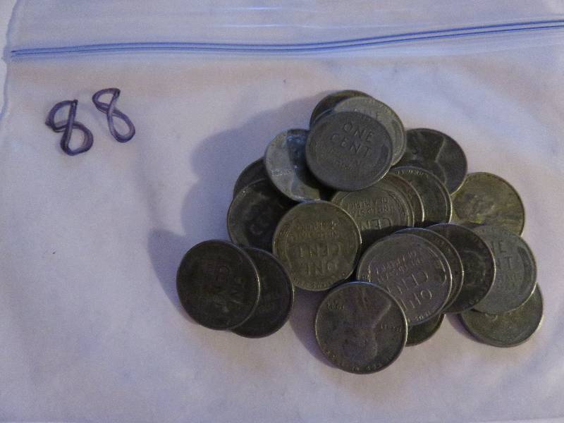 Lot of (25) 1943 War Pennies