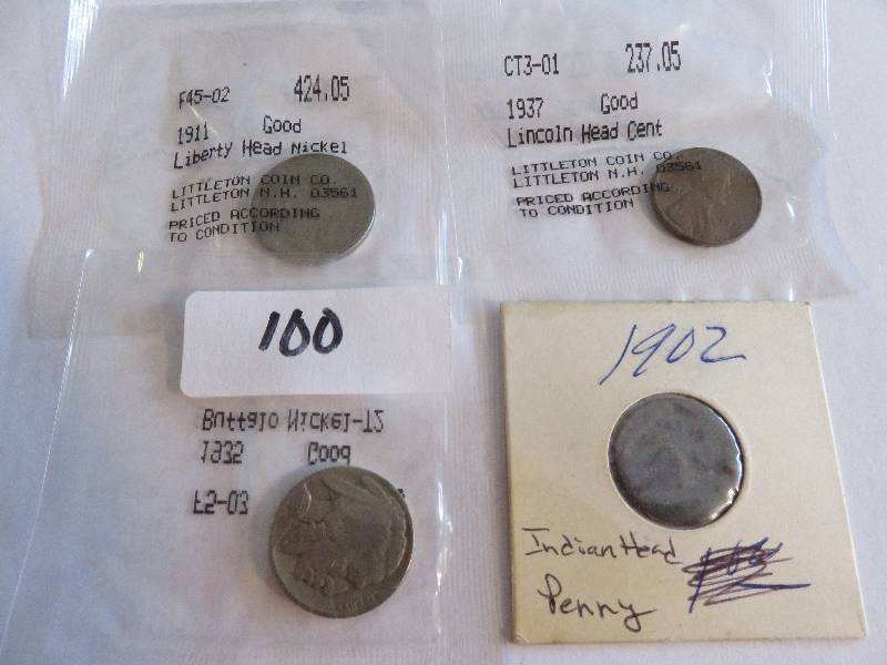 Lot of (4) United States Coins