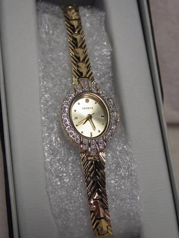 lot 35 image: Geneve Ladies Two-Tone Diamond Dress Watch