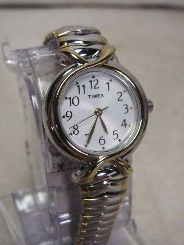 lot 37 image: Timex Ladies Dress Two Tone Expansion Band Watch