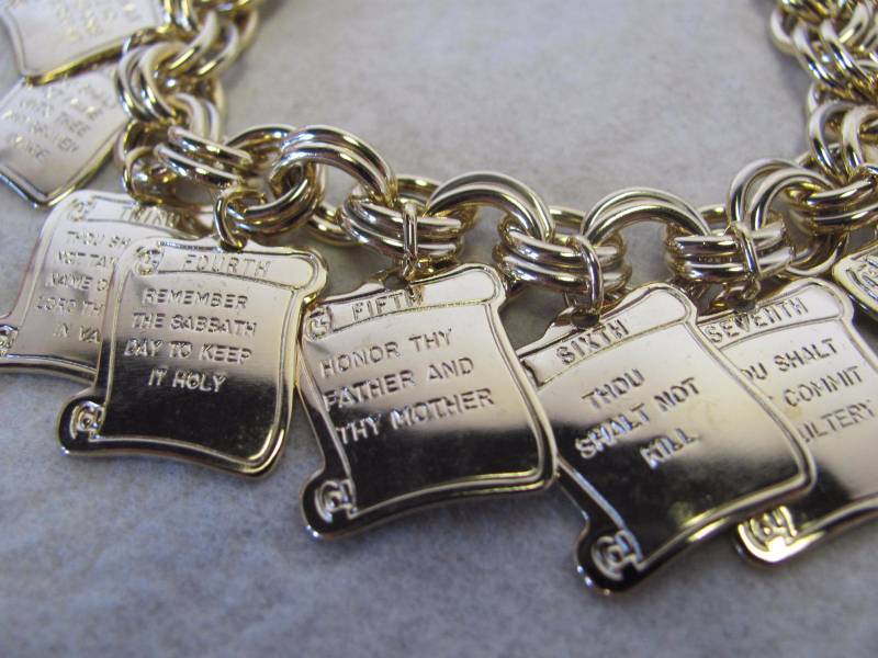 lot 102 image: Ten Commandment Bracelet