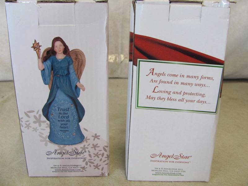 lot 151 image: Lot of 2 Angelstar Trust Gem Series Jewels of Faith Figurines