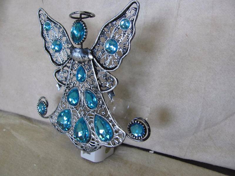 lot 159 image: Birthstone Angel Nightlight March