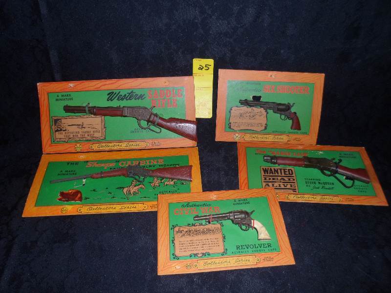 Set of 5 Cap Guns