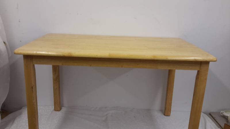 Solid wooden table