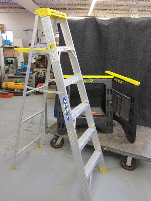 Ladder and Saw Horses