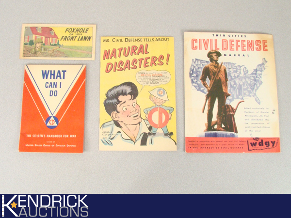 lot 33 image: Lot of MINT Vintage WarCivil Defense Handbooks, and Comics