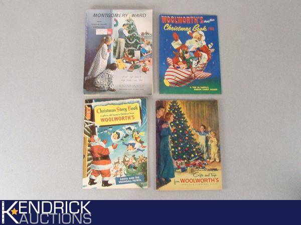 lot 48 image: Lot of 4 Vintage 1950-60s Montgomery Ward, and Woolworths Christmas Catalogs