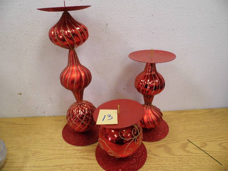 3 Piece New Candle Holder Set