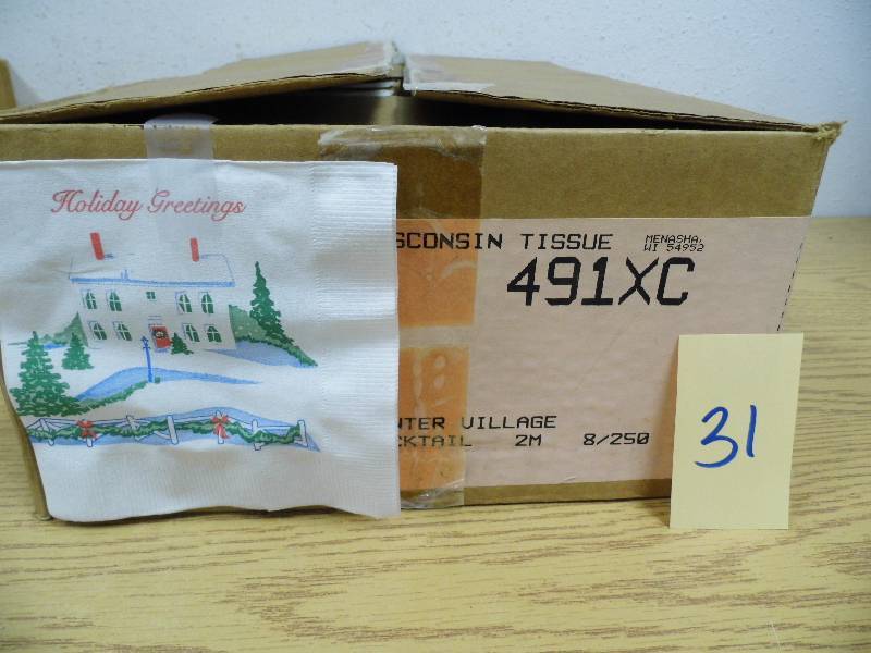 Winter Village - Holiday Greetings Napkins