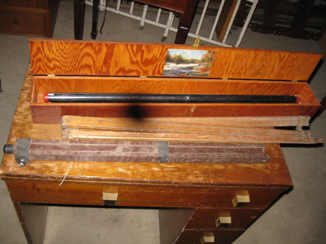 lot 34 image: Movie Projector Screen with Two Tripods
