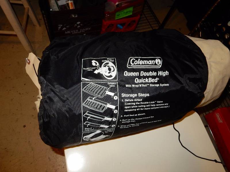 lot 1 image: Coleman, Double High Quick Bed, New