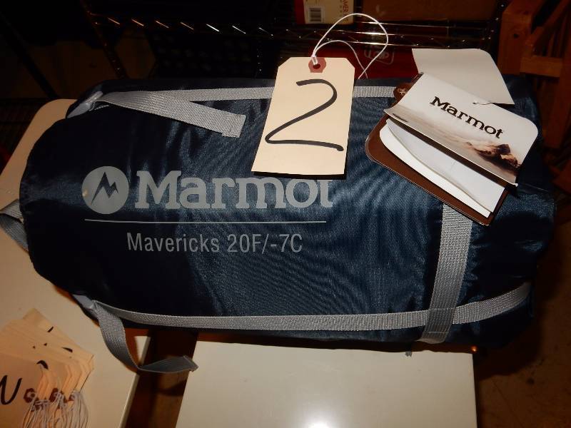 lot 2 image: Marmot Sleeping Bag, New