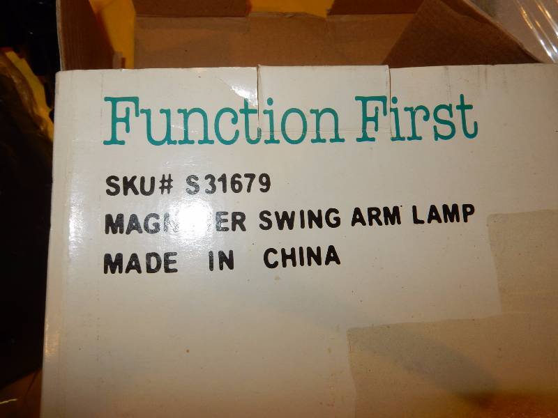 lot 29 image: Function First, Magnifier, Swing Arm Lamp.. New