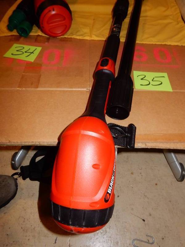 lot 35 image: Black and Decker cordless Trimmer. No battery or charger