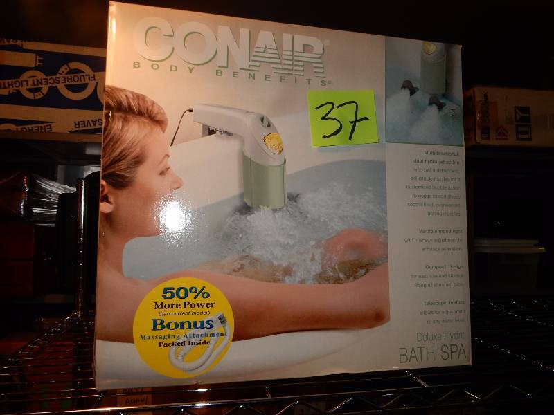 lot 37 image: ConAir, Body Benefits Bathtub Spa.. New in box