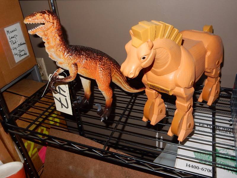 lot 47A image: 2 Plastic Toys..  FAO Schwartz