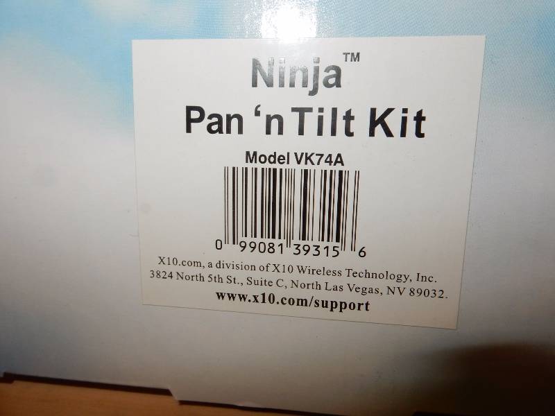lot 50 image: 2.4 Ghz Anywhere Camera, Ninja Pan N Tilt Kit