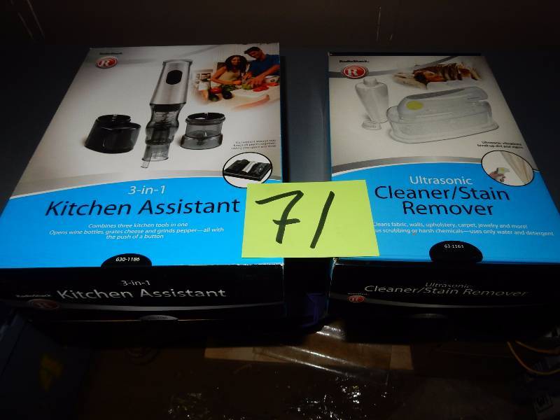 lot 71 image: Kitchen Assistant and Cleaner, Stain Remover.  New in the packages
